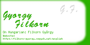 gyorgy filkorn business card